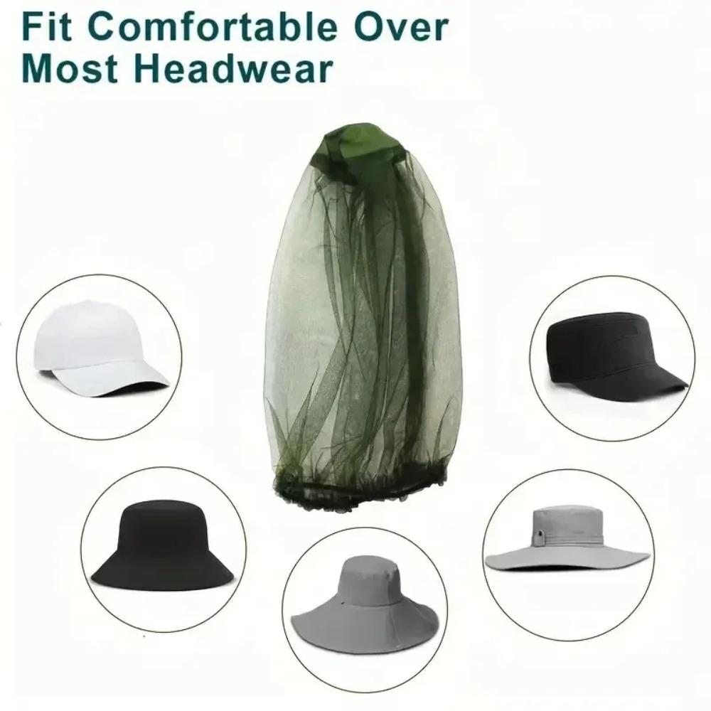 Outdoor Insect-Proof Mosquito Head Mesh Net Gardening Hat for Hiking Camping Fishing - Protection Hat