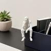 3D Printed Thinker Figurine, Small Upset Clown Shelf Sitter for Living Room Bookshelf Office Desktop Decor