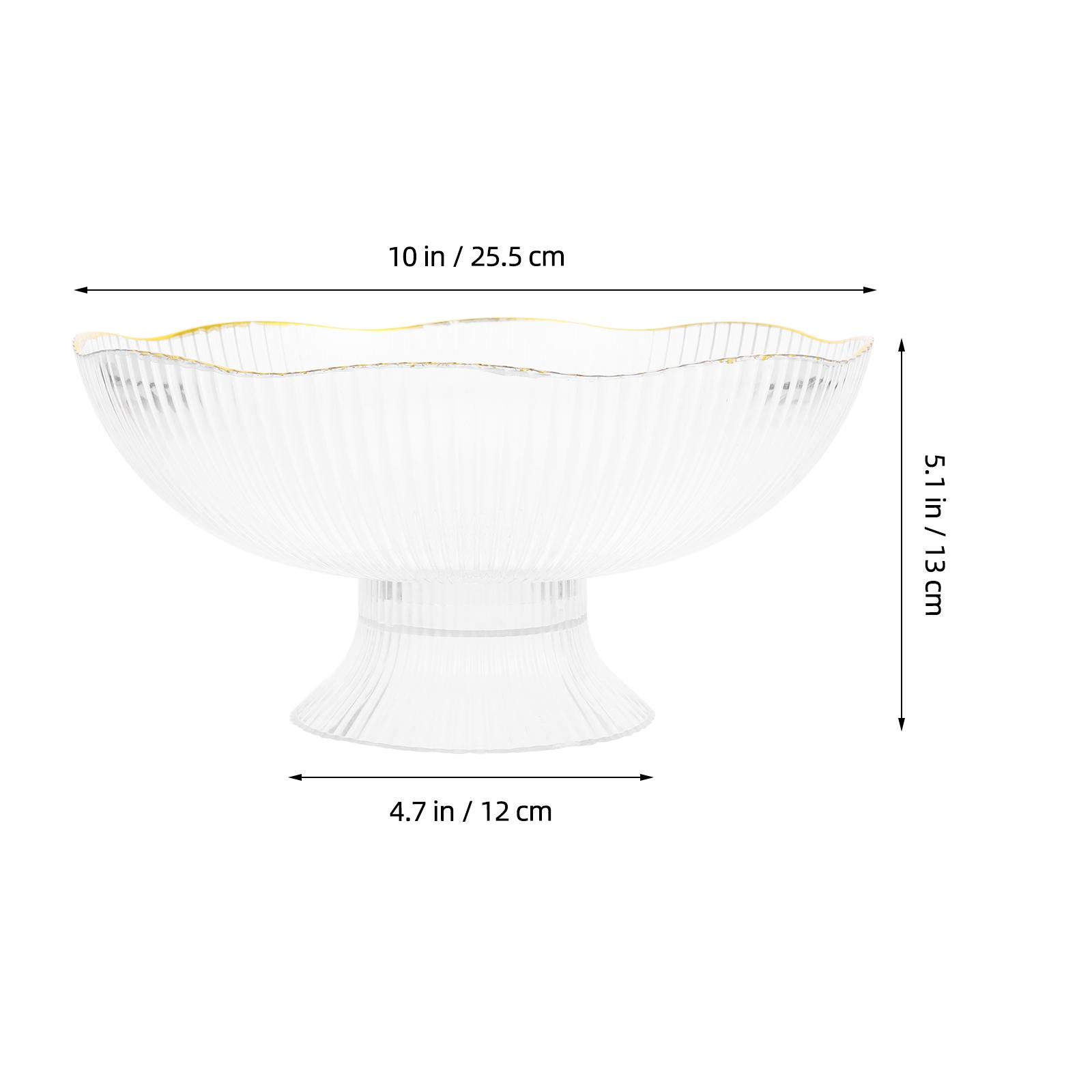

Gold Edge Fruit Dish Draining Hole Multifunctional Snack Bread Salad Tray Decorative Bowl Fruit Basket Kitchen Counter Storage белый