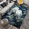 Enchanting Snowy Owls Rug for Living Room Decor - Unique Wildlife Art Carpet with Nature Theme | Home Accessories