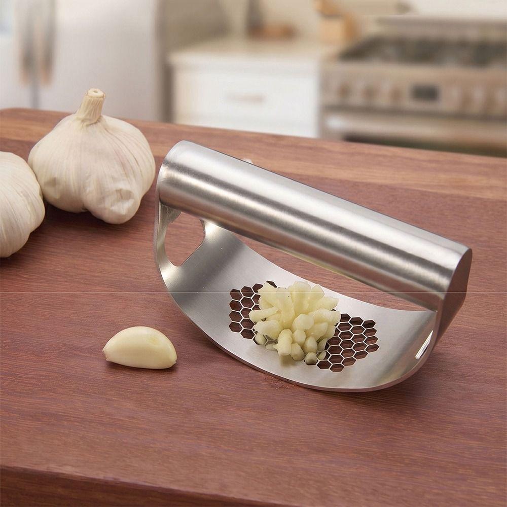 Manual Garlic Crusher 304 Stainless Steel Garlic Chopper Professional Garlic Mincer Smash Garlic