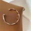 Stainless Steel Irregular Bangle for Women Gold and Silver Chunky Waterdrop Open Bracelet Special Design Jewelry Gifts