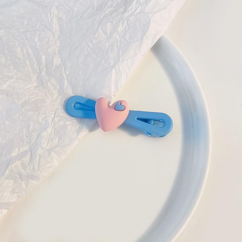 

Симпатичная заколка для волос женская заколка для волос конфетного цвета с челкой и корейской версией подростковых аксессуаров для волос розовый