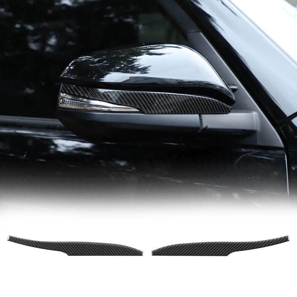 For Toyota 4Runner 2010-2024 Carbon Fiber Rear View Mirror Strip Molding Trim