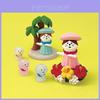 Resin Art Toy With Cute Cat And Penguin Characters For Home Decor