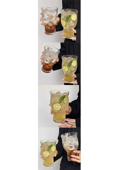 Large Capacity Wide Mouth Glass Cup for Tea, Coffee, Water, or Beer
