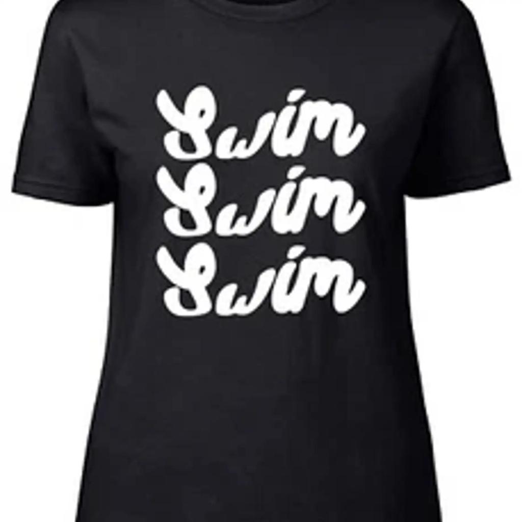 Swimming Unisexs T Shirt Lovers Vintage Homme Stretched Unisex Casual Soft Slightly Graphic Top For Everyday Wear