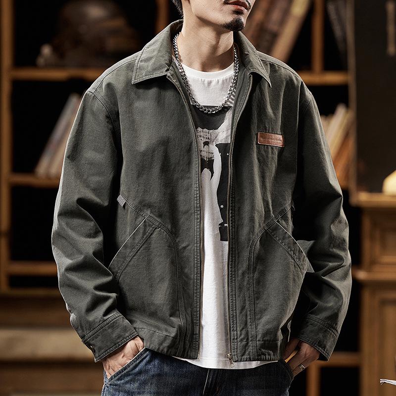 

Мужская куртка в стиле ретро Detroit: Осень/Зима 2024, Модный, Красивый, Утепленный, Повседневная одежда 2XL (170-190 lbs)