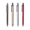 Auto Roller Gel Ballpoint Pen GS01 Red, Quick-Drying Gel Ink, G2 Standard Compatible Refill, Full Metal Body, 0.5mm, Made in Japan PG-105NP Black