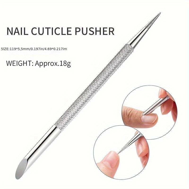 Xiaomi Nail Double-Ended Pusher Nail Cuticle Remover Stainless Steel Orange Wood Stick Bevel Steel Pusher Dotting Pen Nail Salon