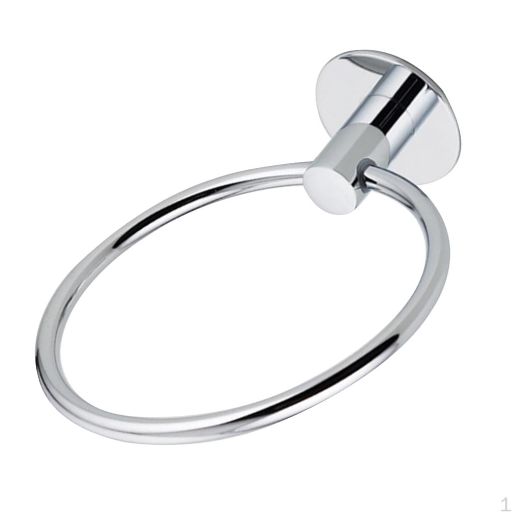 Badzubehör-Set Aus Edelstahl – Handtuchring & Toilettenpapierhalter, Chrom, Wandmontiert, Von Beelee
