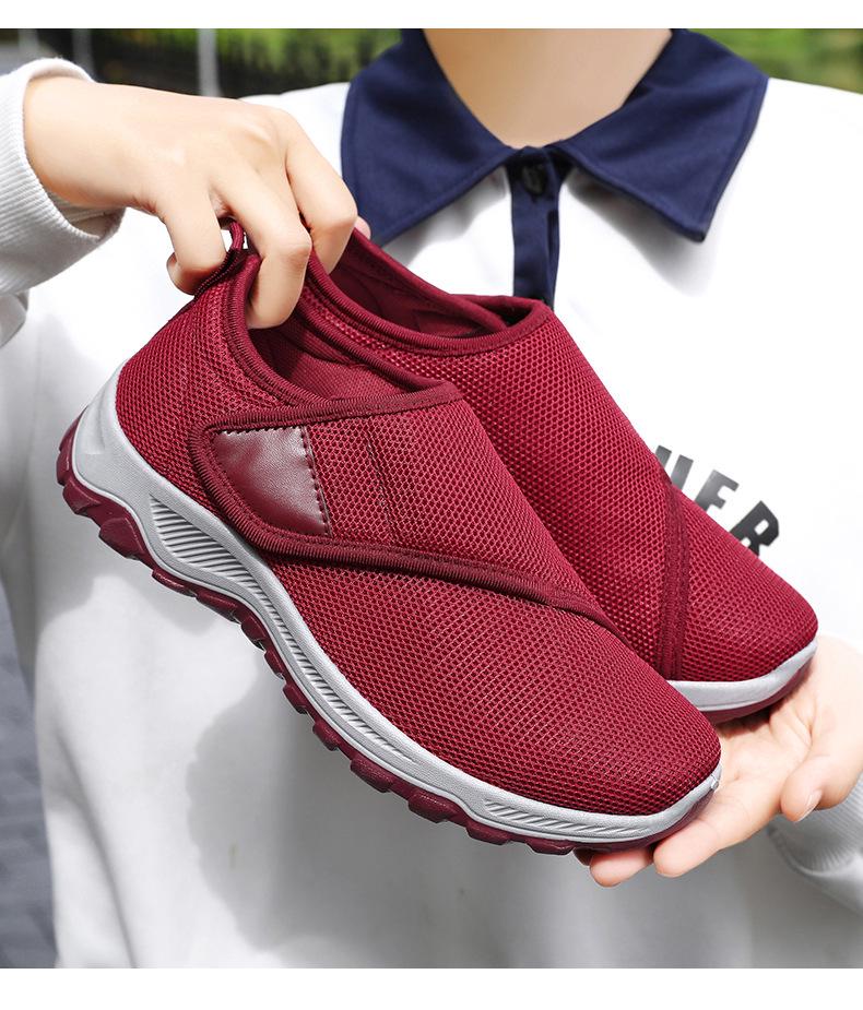 2026 Men's Adjustable Velcro Flyknit Cloth Shoes - Casual Spring Footwear