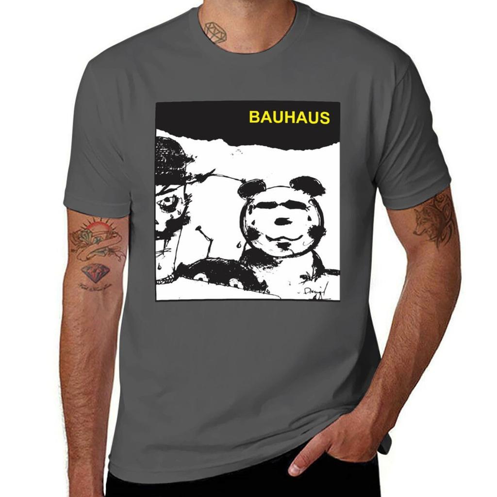 Bauhaus Shirts Mask Essential Classic 100% T for T-Shirt Man Shirts Cotton Men Casual T Man
