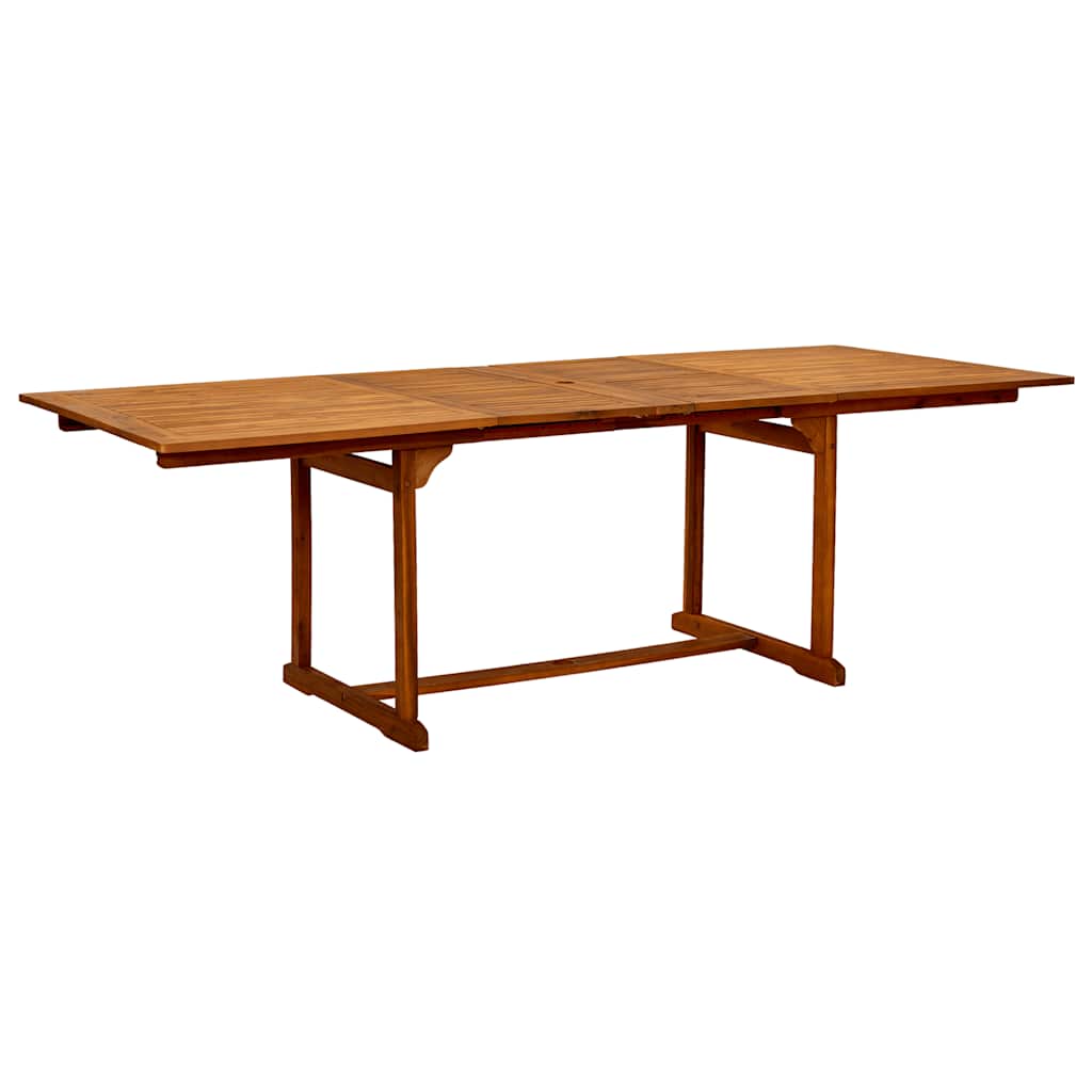 9 Piece Outdoor Dining Set Solid Acacia Wood Table and Textilene Chairs