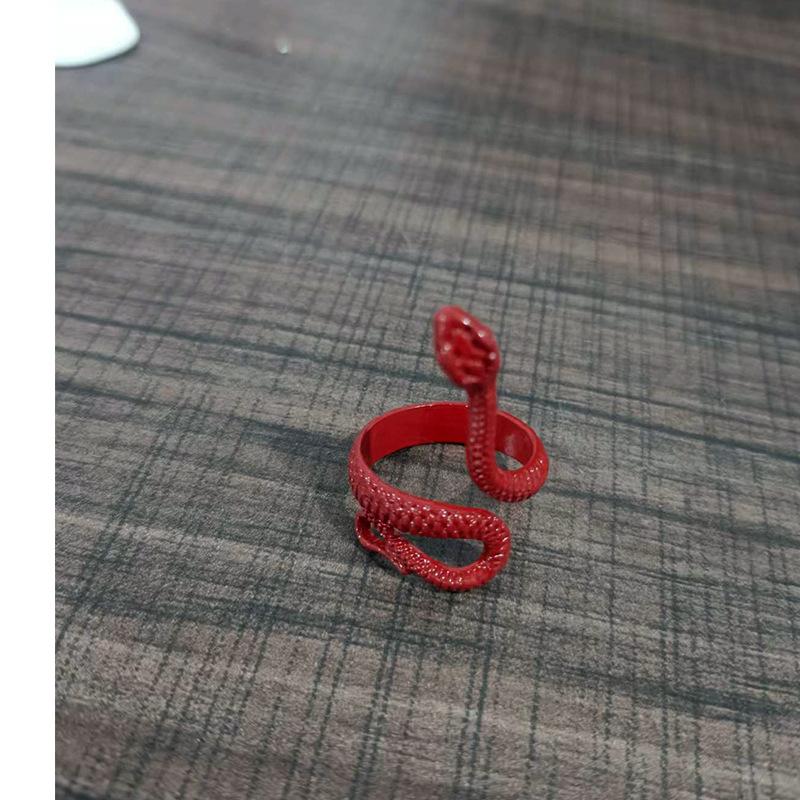 

Европейское и американское Новинка Креативное Кольцо-Змея, Готическая Личность Зодиак Мужское Открытое Кольцо