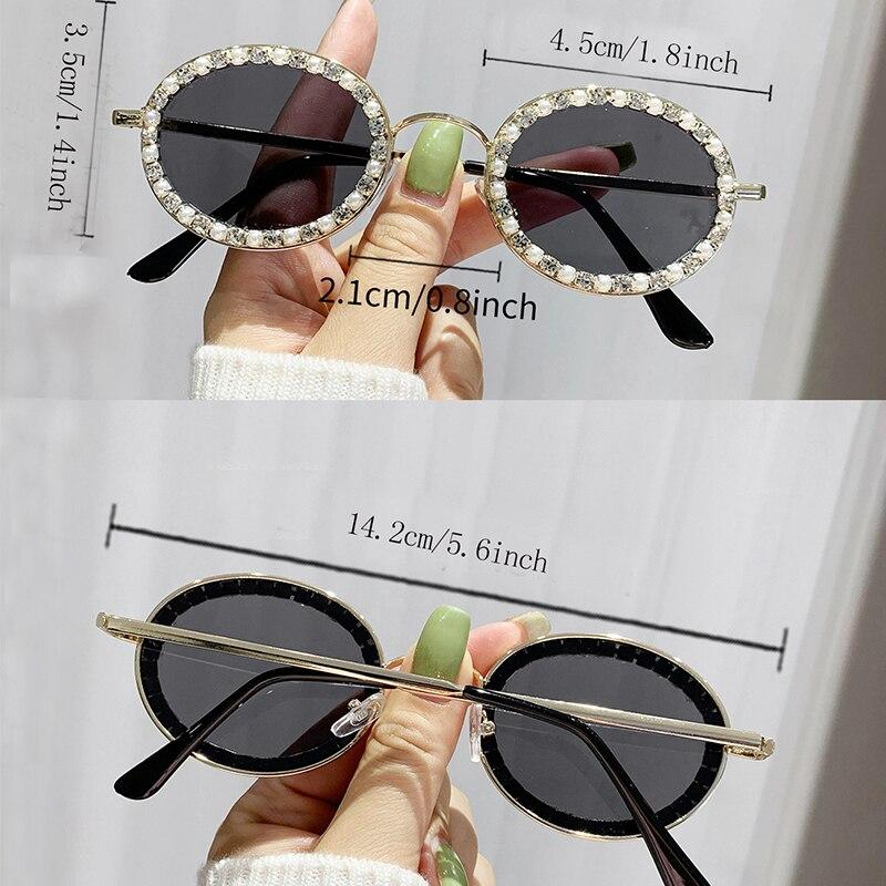 Large Frame Rhinestone Sunglasses UV Protection Crystal Sunglasses Women's Diamond Studded Glasses Outdoor Sports Sunglasses