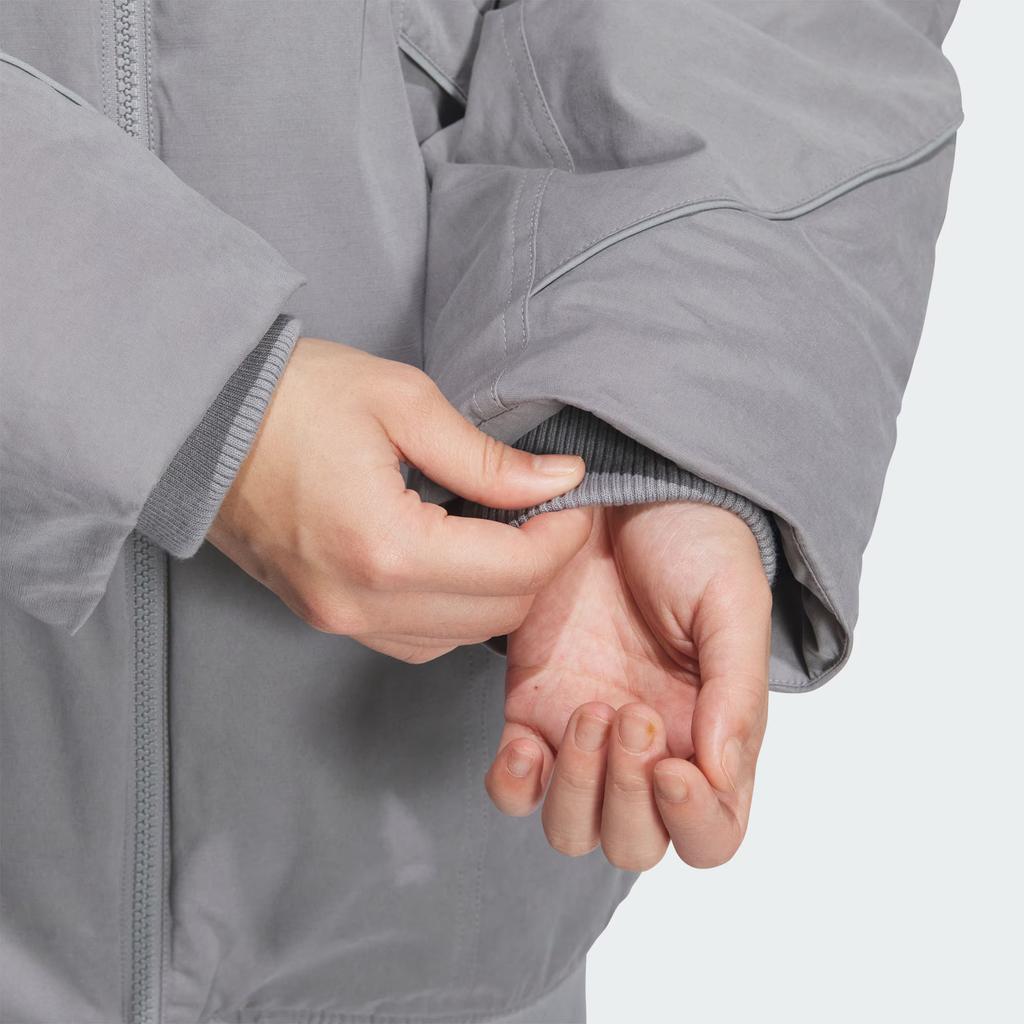 Adidas Fustl W P Jkt3 Comfortable Warm Sports Casual Cotton Jacket Women Jackets Gray JM6199