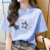 Jeanswest Women's 2026 Summer Cotton Graphic Short Sleeve T-Shirt