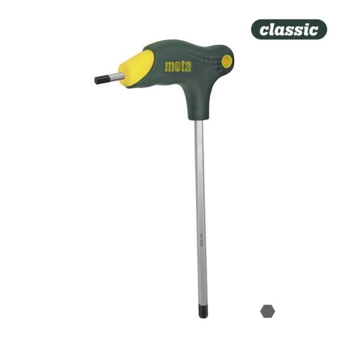 Clé hexagonale avec poignée en t 8x175 lx08