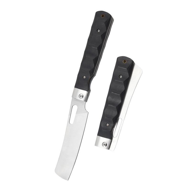 5,5-Zoll-Klappküchenmesser Outdoor-Gemüsemesser Praktisches Taschenpicknick-Werkzeugmesser Petty Knife Japan Farbe Holzgriff