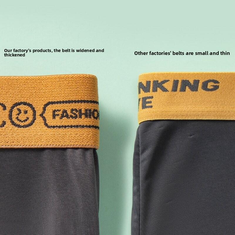 Men's Spring Summer Fashion HELLO Belt Comfortable Soft Breathable Flat Angle Briefs