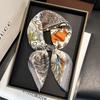 Luxury Square Scarf For Women Fashion Ladies Fashion Print Hijab Elegant Neckerchief Bandanas Soft Stain Faux Silk Scarves Shawl