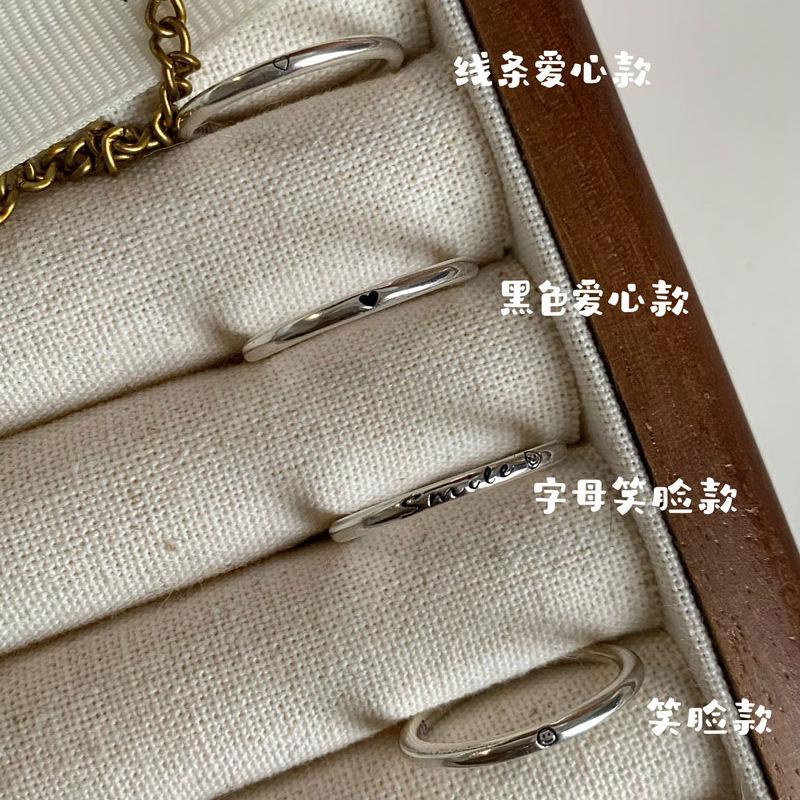 

Chic Womens Minimalist Copper Ring With Engraved Smiley Face And Heart Styles For Modern Fashionistas J1475 Smile