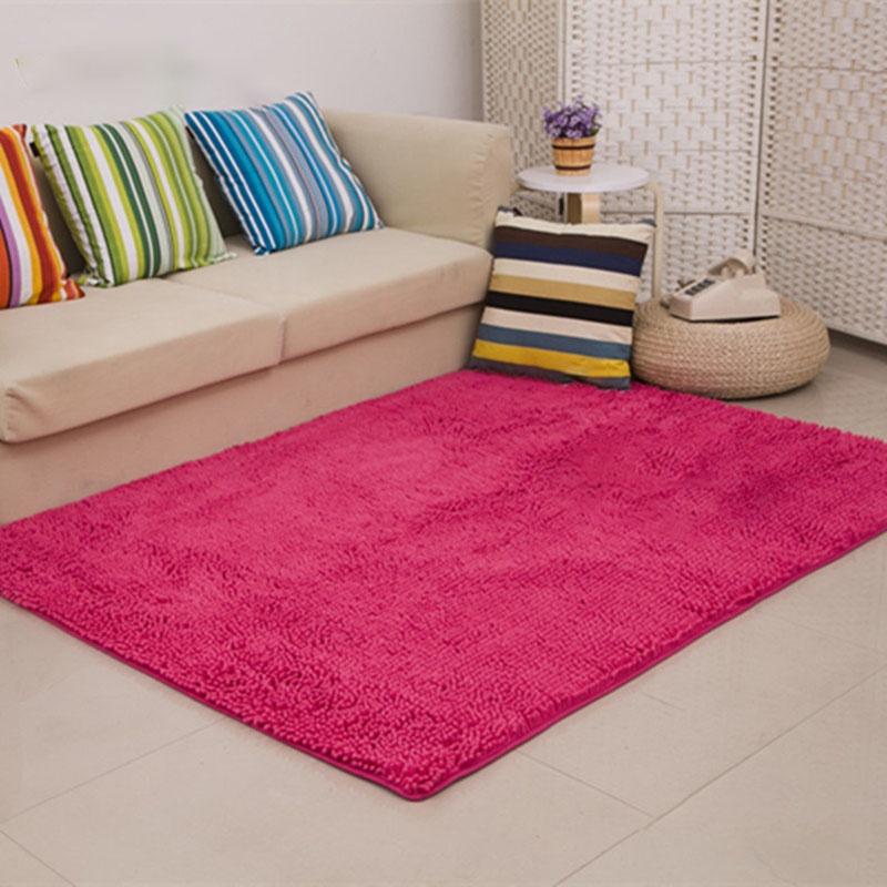 Shaggy Long Microfiber Non Slip Absorbent Bath Mat Bathroom Shower Carpet Rugs