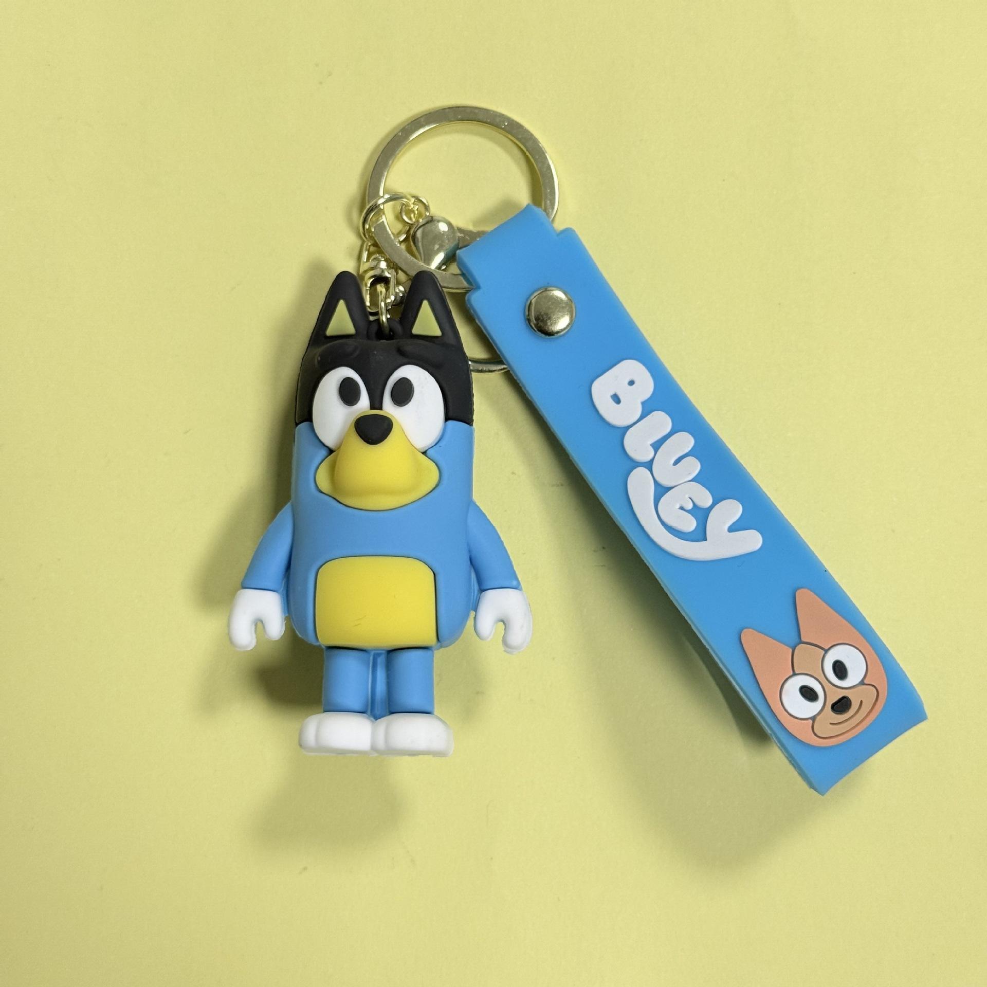 

Bluey Cartoon Keychain Cute PVC Doll Pendant Creative Pendant Women s Bag Pendant Girl Birthday Gift Christmas Gift