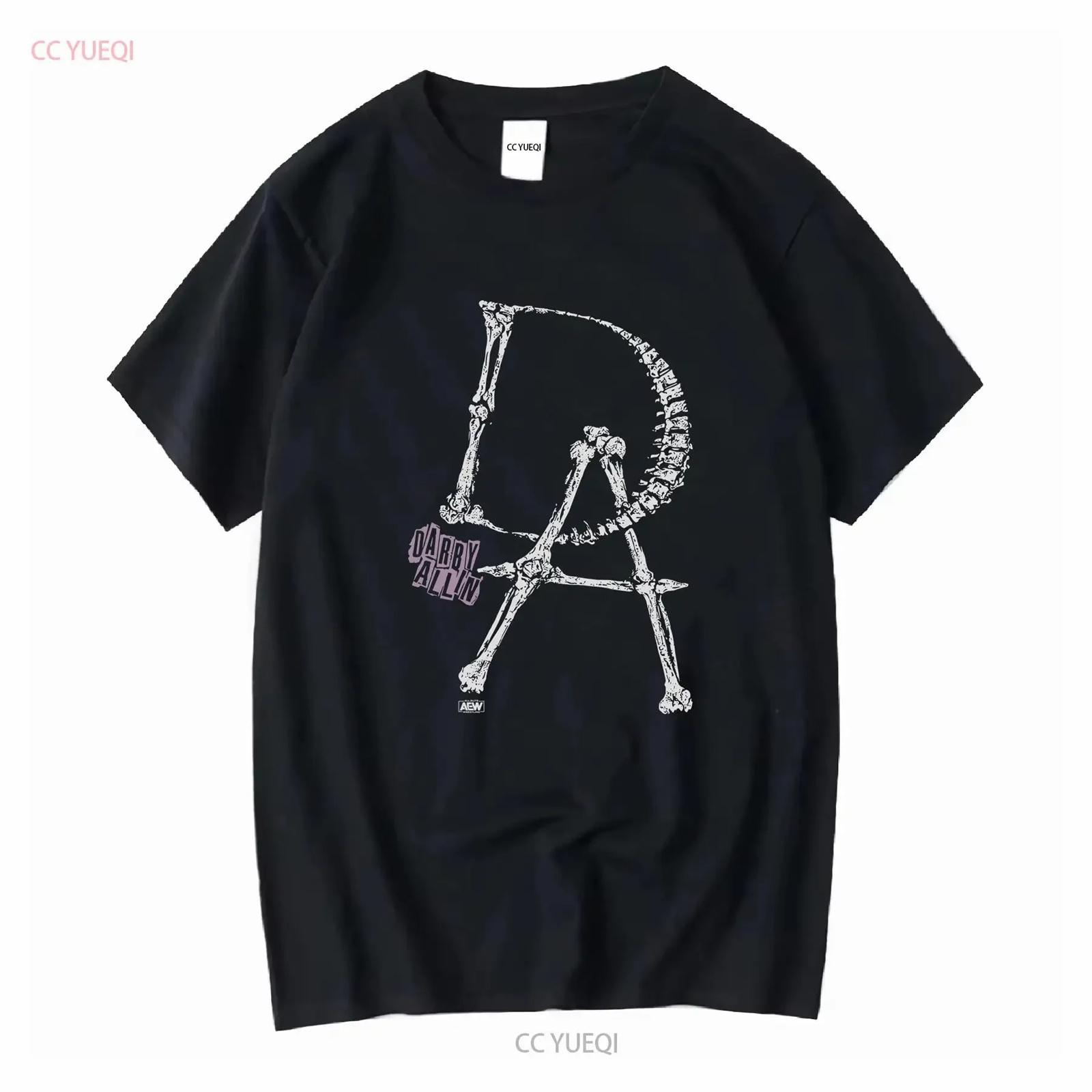 Darby Allin Adjustment AEW Official T Shirt long or short sleeves vintage Washed Slightly Breathable homme Stretched Versatile S