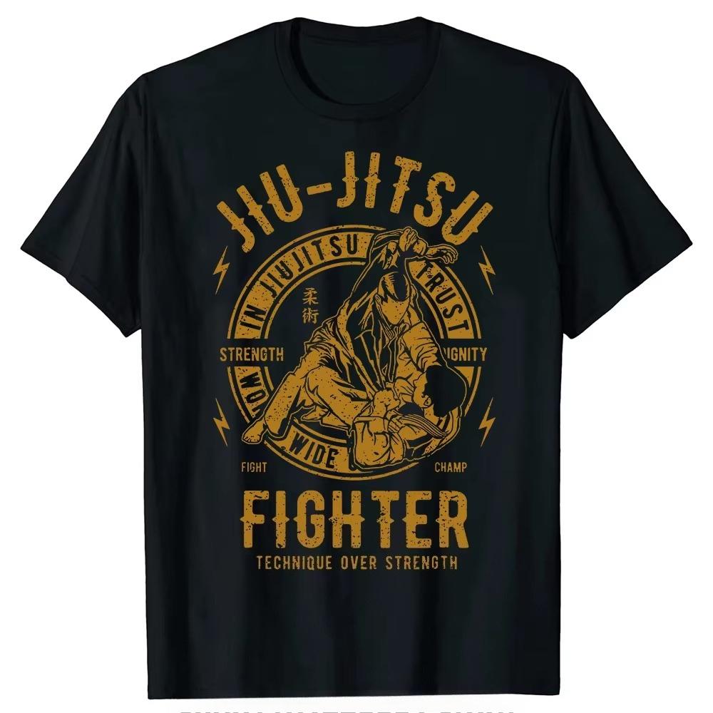 2026 New JIU JITSU BJJ TEE Brazilian Jiu Jitsu Fashion Print TShirt Mens and Womens ShortSleeved TShirt S