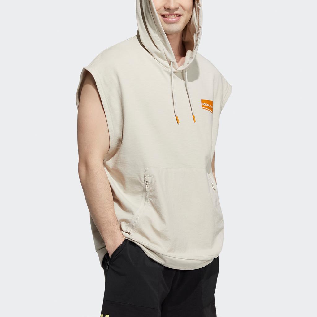 Adidas Neo PK SS UT Hoodie Casual Sport Breathable Sweatshirt Men Tops Off-White HA2911