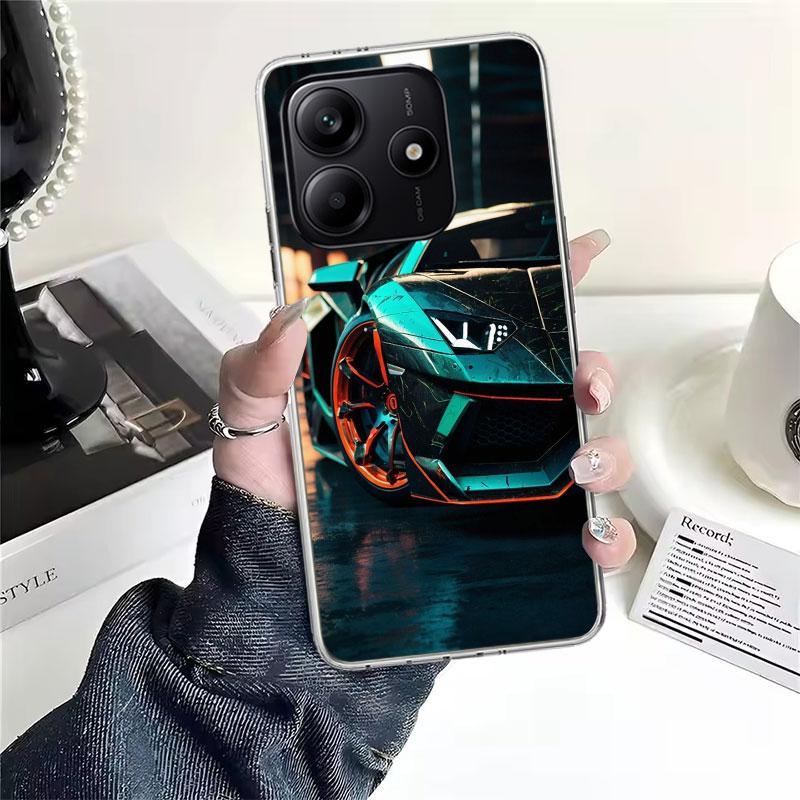 Cool Male Men Sports Cars Soft Phone Case For Xiaomi Redmi Note 15 14 14S 13 12 Pro Plus 12S 11 11S 11E 10 10S 11T 5G Fundas Coq