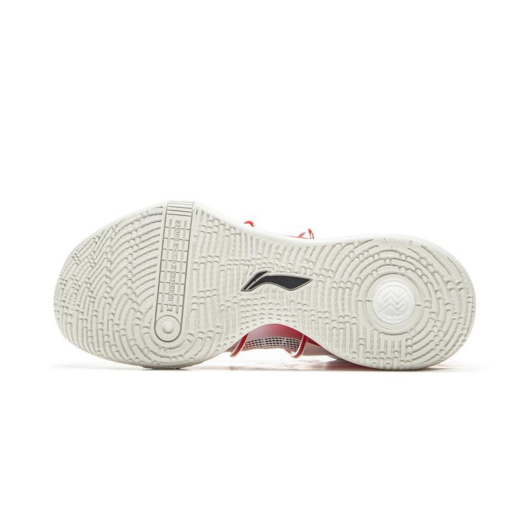New LiNing Speed 8 Premium Cushioned Slip Resistant Low Top Basketball Shoes Men's White Red ABAT119-1