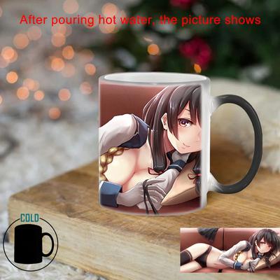 Caneca mágica criativa para garota no sofá BSKT-009 Canecas de café Presentes personalizados Copos de café de cerâmica Atacado Copo Kawaii Copos para bebidas