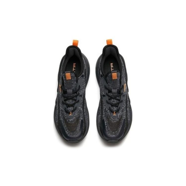 Anta Chao Bai 2.0 Fabric Trendy Mesh Slip Resistant Wear Resistant Breathable Lightweight Low Top Casual Shoes Men Sneaker Gray Black 912218835-3