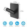 4 Pack Bathroom Kitchen Towel Hooks Waterproof Stainless Steel Heavy Duty Adhesive Hook