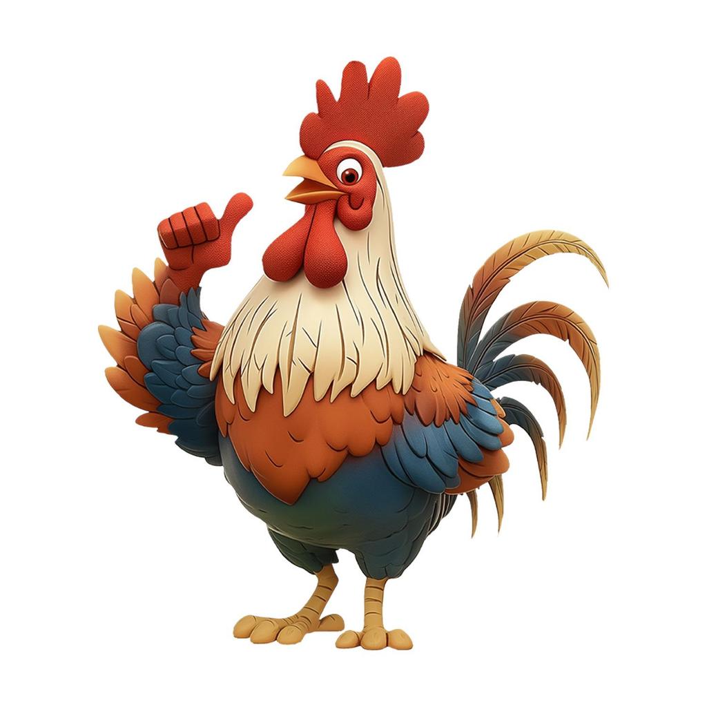 Creative Colorful Rooster Wall Stickers Car Stickers Kitchen Stickers Home Decoration