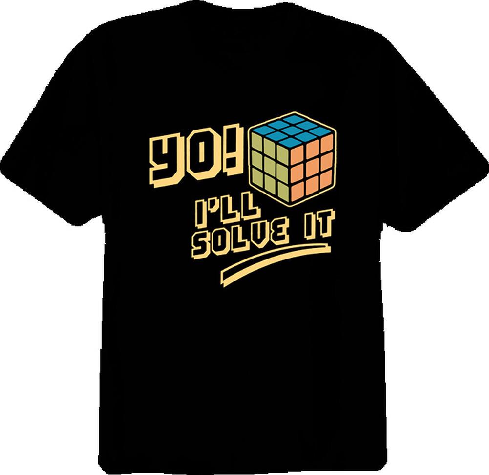 Yo Ill Solve It Retro Rubix Cube T Shirt Mens Womens Tees Top 3XL