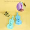 Cute Design Violin Pencil Case Lightweight Silicone Pen Box Musical Note Cutouts  Music Theme