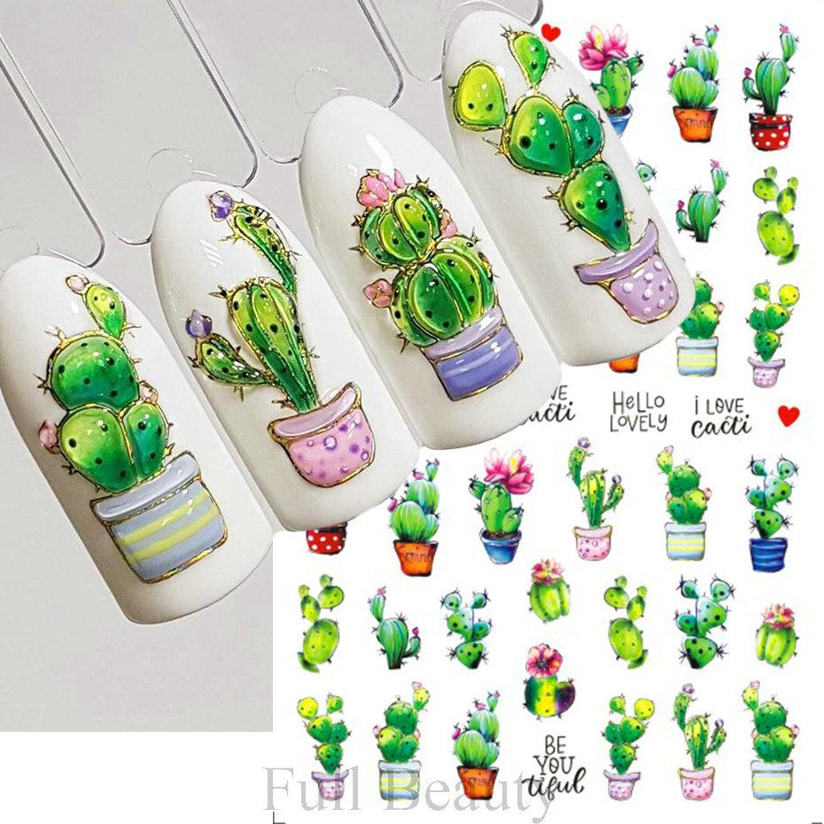 Nail Art Stickers Valentine's Day Romantic Balloon Love Rose English Adhesive Nail Stickers