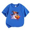 Kids Boys Girls 100% Cotton Crew Neck Short Sleeve T-Shirt, Cute Cartoon Ghost Witch Hat Pumpkin Print Halloween Casual Soft Tee for Children