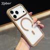 For iPhone 17 Air 16 15 14 13 12 Pro Max Plus Transparent Case For Magsafe Magnetic Wireless Charging Hard Acrylic Clear Cover