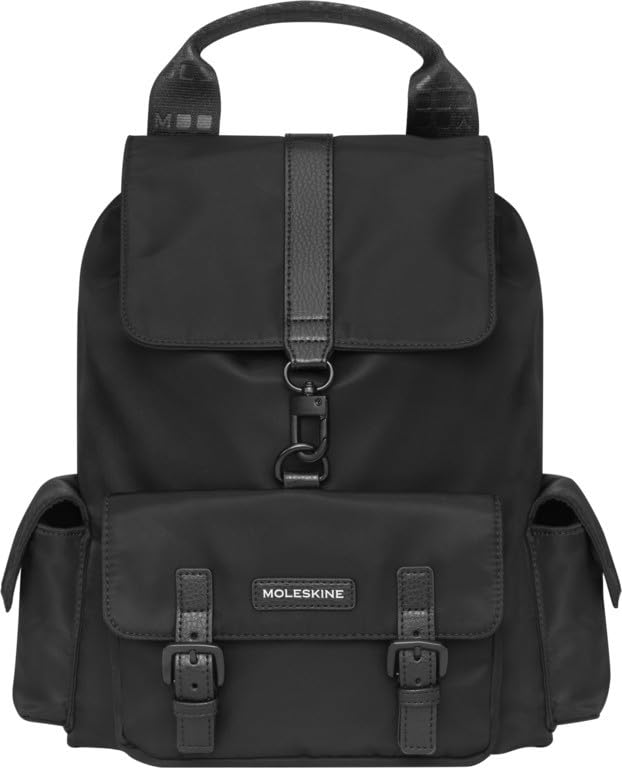 Moleskine Backpack (Small), Black, ET23TLEGBKSBK, Fits 13-inch Laptop, Business Backpack, Town Backpack
