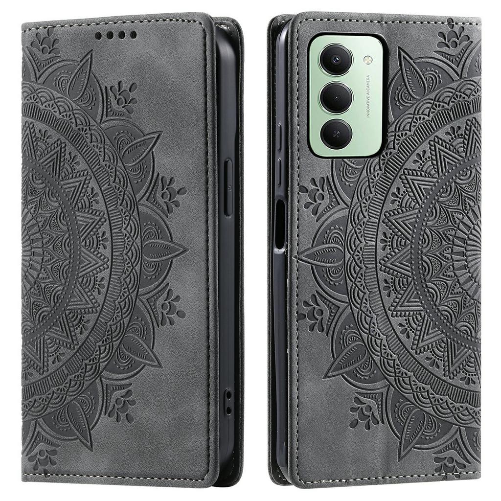 Pro Xiaomi Redmi 15 5G (Globální) (169 mm) Pouzdro Magnetické Zavírání Kožený Kryt na Telefon Vytištěný Vzor