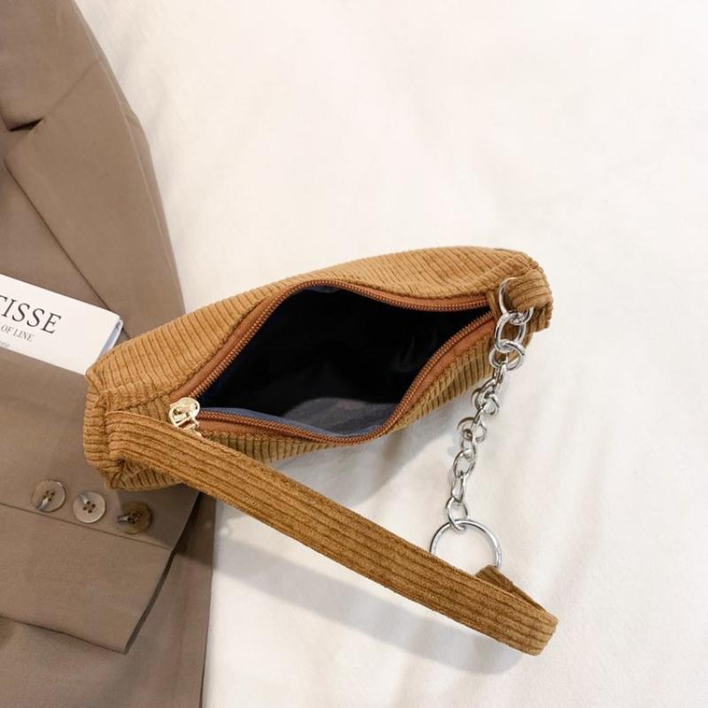1Pcs  Underarm Bag Solid Color Simple Corduroy Bag Women'S Spring/Summer  Western Style Shoulder Small Square Bag
