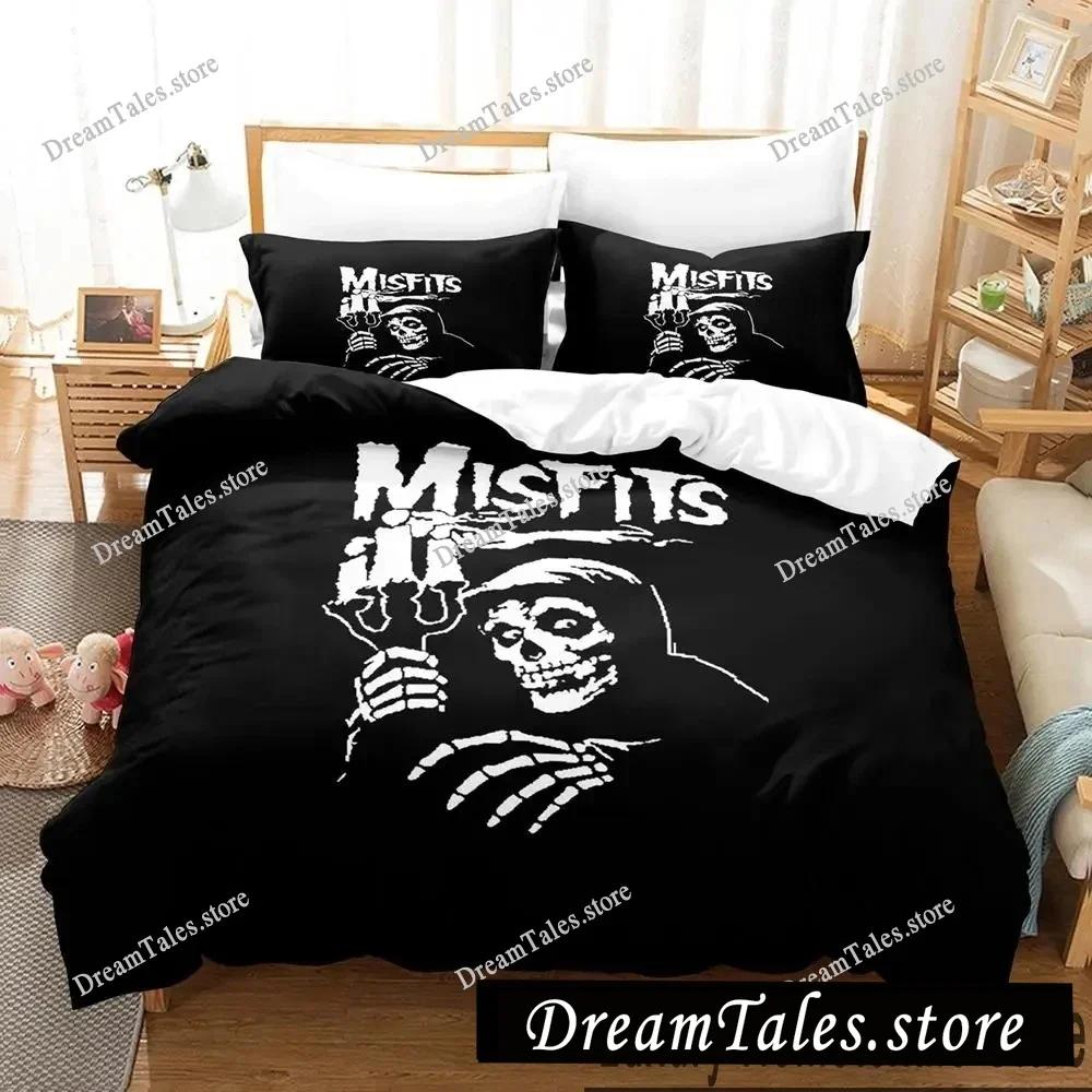 3D Print The Misfits Glenn Danzig Bedding Set Boys Girls Twin Queen King Size Duvet Cover Pillowcase Bed boys Adult