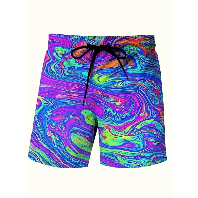 Men's Beach Pants Red Dragon 3D Printed Men's Shorts Summer Casual Breathable Shorts Men's Clothing Bermuda Men's Shorts