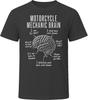 Motorcycle Mechanic Brain Funny Biker Wrench T Shirt
