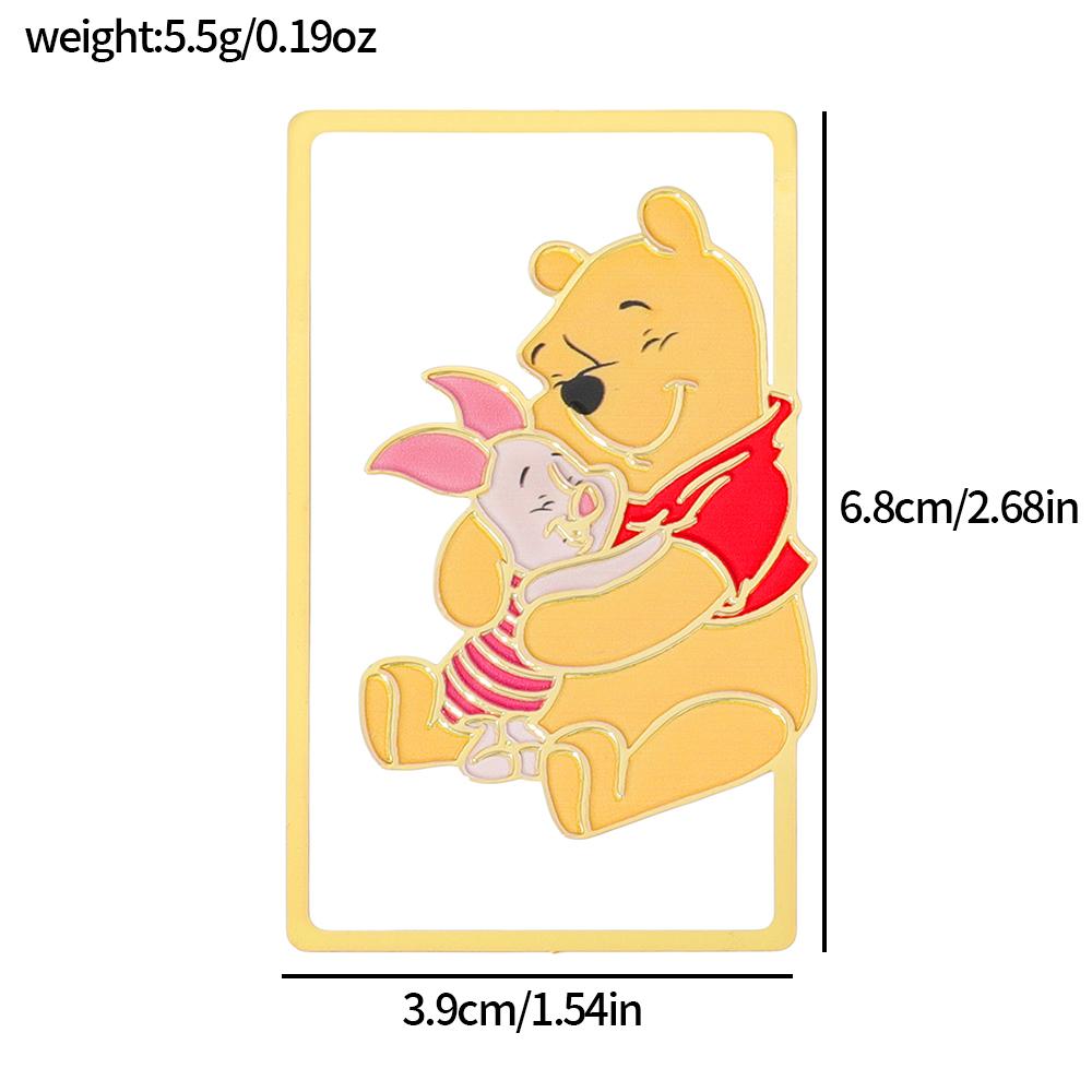 

MINISO Милые Металлические Закладки с Мультяшными Персонажами Очаровательный Дизайн Тигренка и Поросенка Идеальный Подарок для Любителя Книг